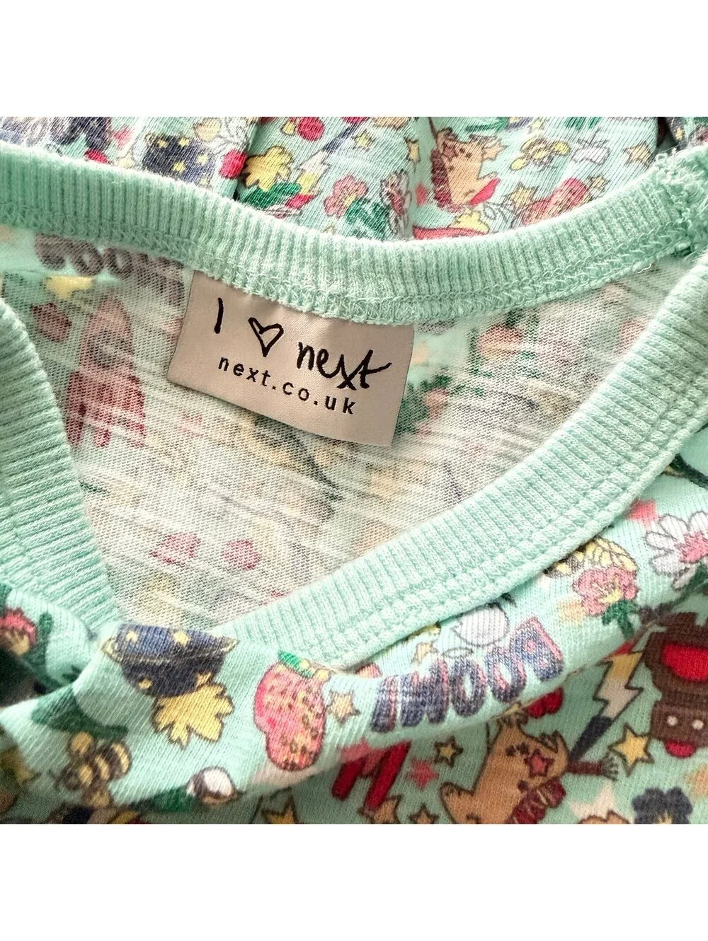 Next Direct Sage Green Everything Pattern Dress Size 3-4